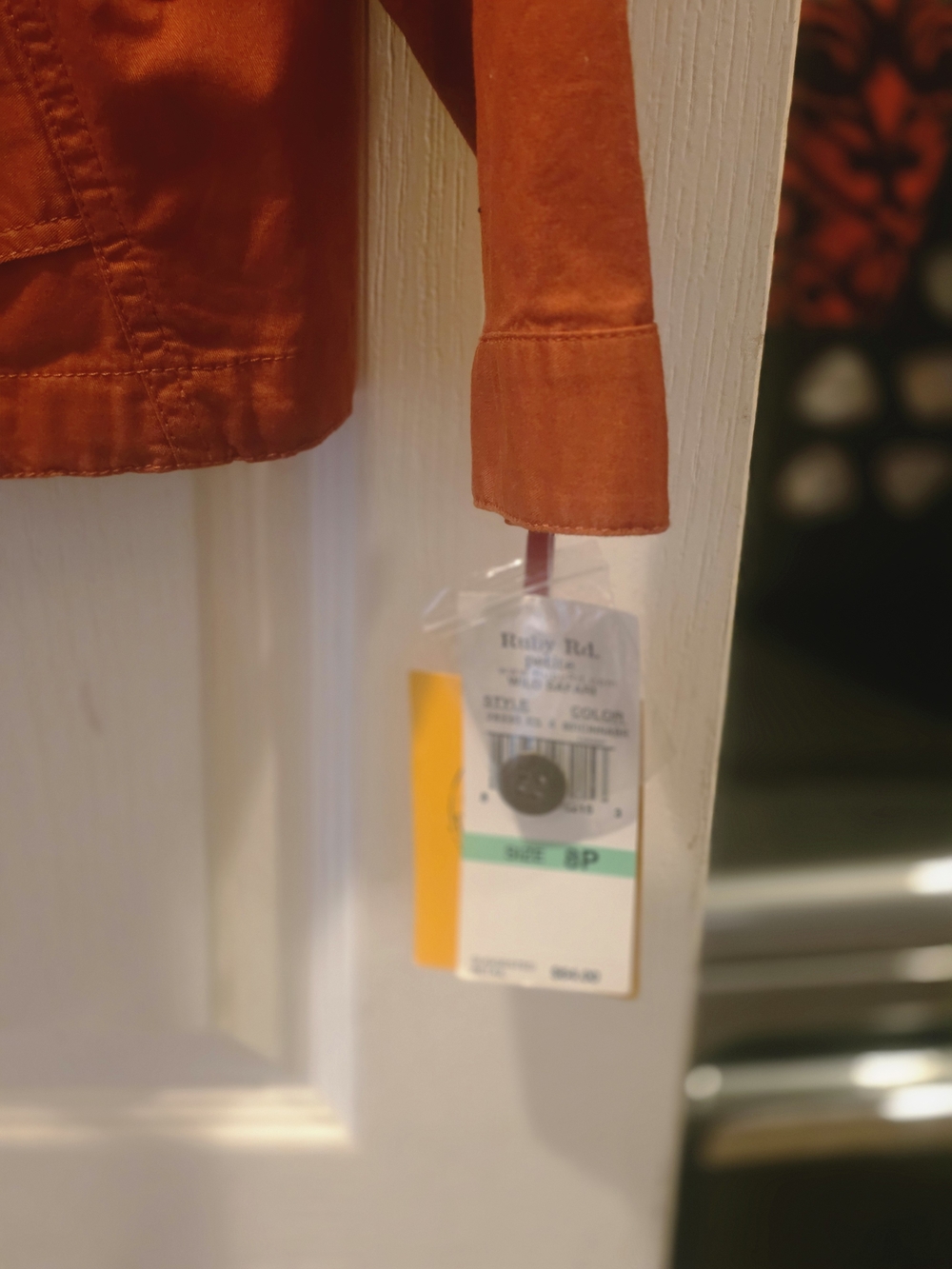 Ruby Rd. Rust Orange Button-Front Jacket - Picture 3 of 9